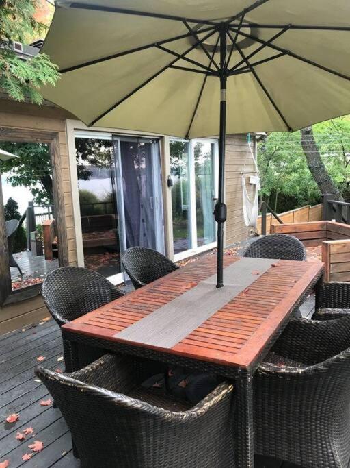 Om Chalet 2 Avec Spa Et Foyer Borde Du Fleuve St-Pierre-de-l'Île-d'Orléans Eksteriør billede